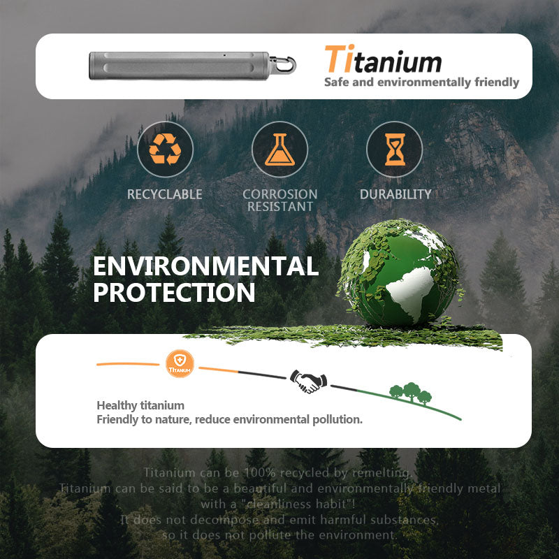 EvoGrip Titanium Toothbrush|The Ultimate 3-in-1 EDC Travel Tool