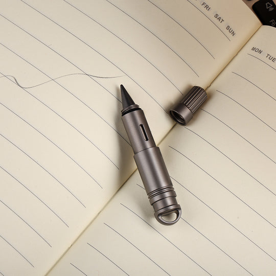 Titanium EDC Keychain Duo – Quick-Release Toothpick & Mini Pen Knife Bundle