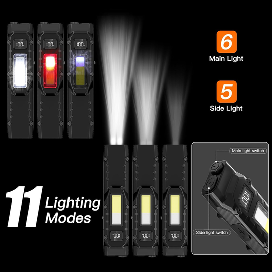NightGuard Tactical Edge: – 1300 Lumen Rechargeable Flat Flashlight