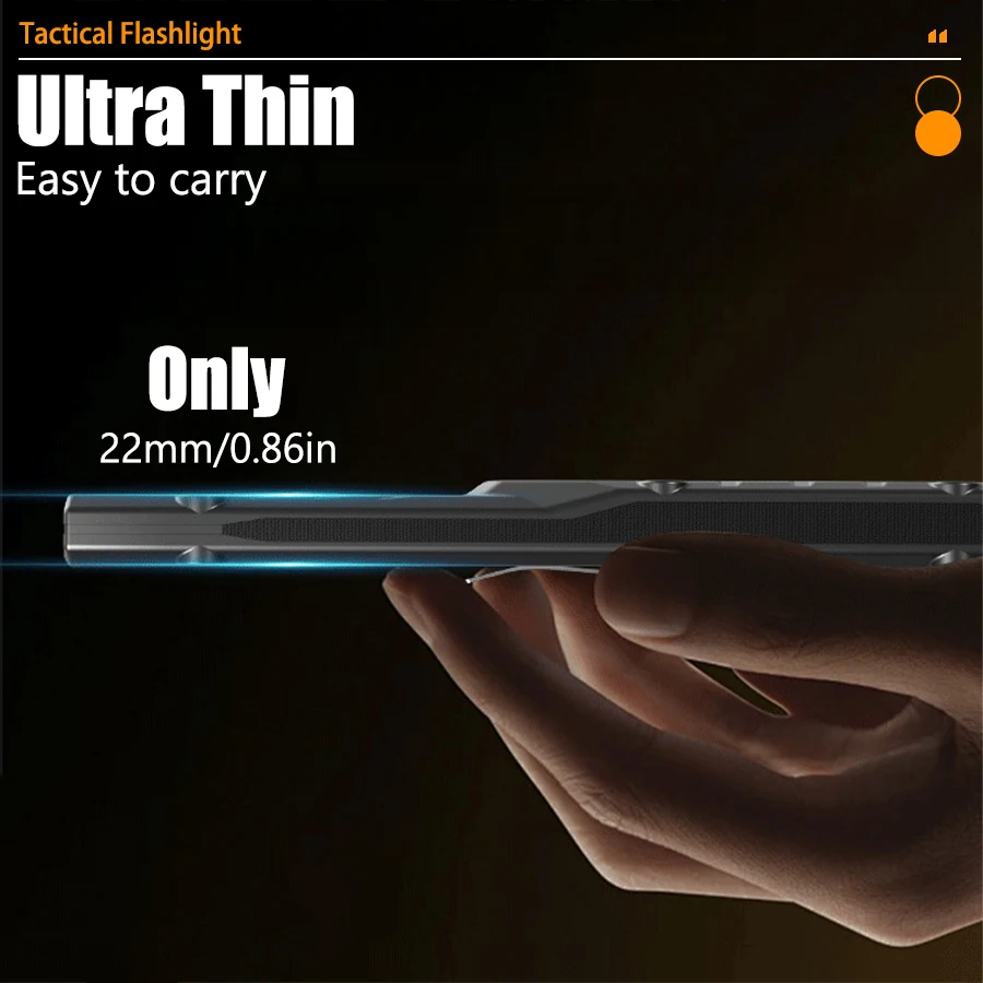 NightGuard Tactical Edge: – 1300 Lumen Rechargeable Flat Flashlight