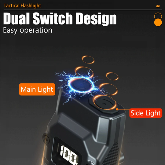 NightGuard Tactical Edge: – 1300 Lumen Rechargeable Flat Flashlight