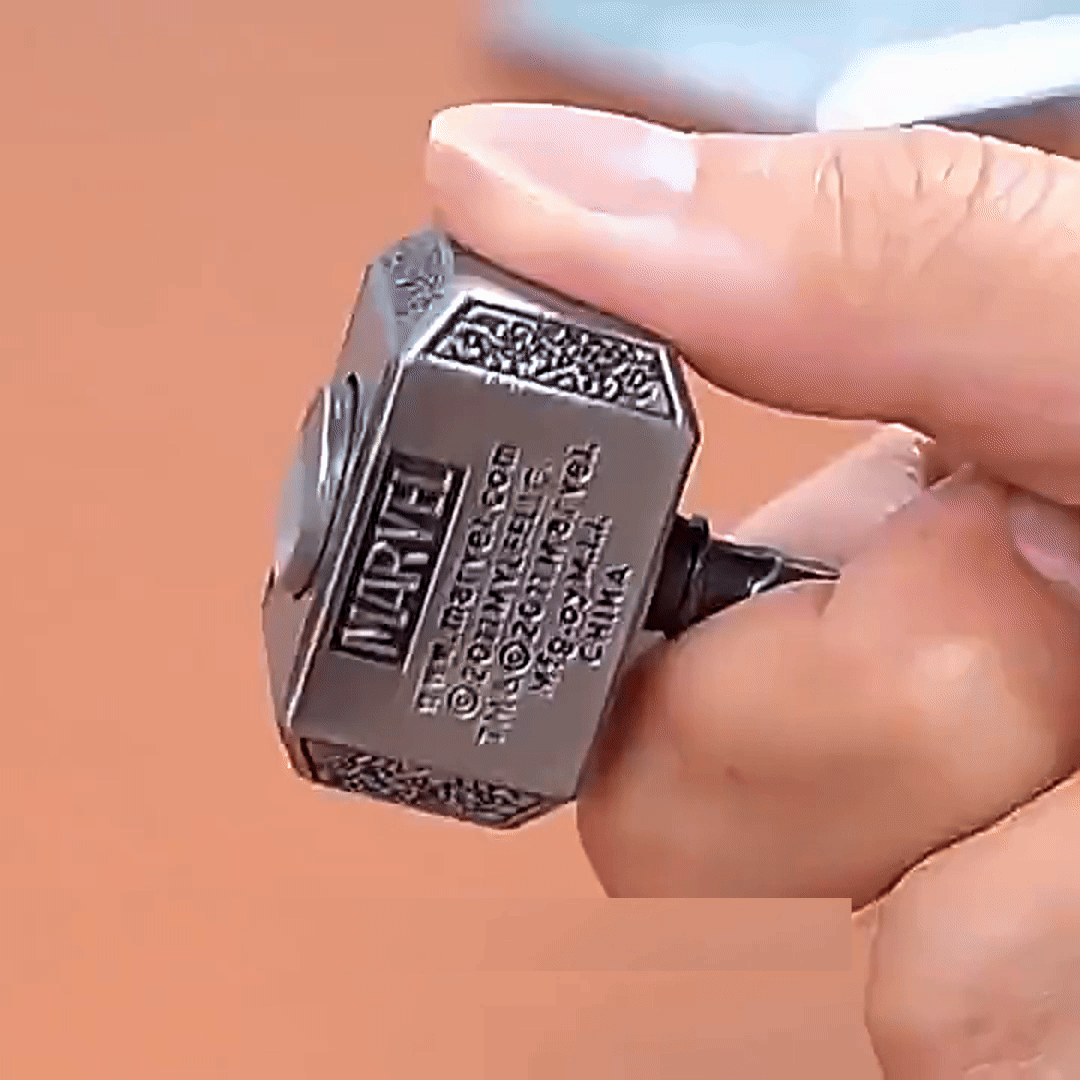 Thor's Spin: Heavy Metal Thumb Fidget Spinner Ratchet Click