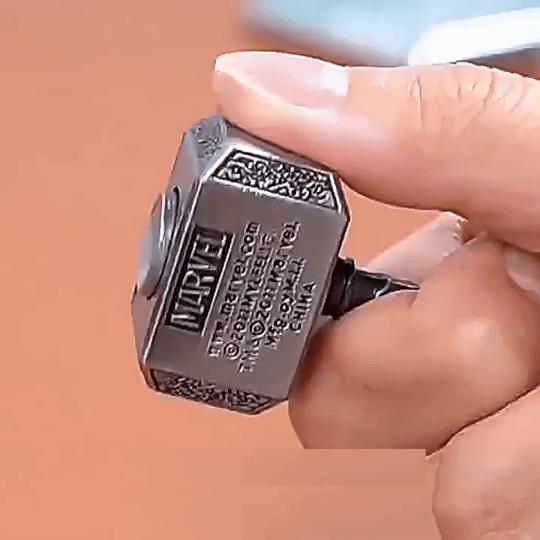 Thor's Spin: Heavy Metal Thumb Fidget Spinner Ratchet Click