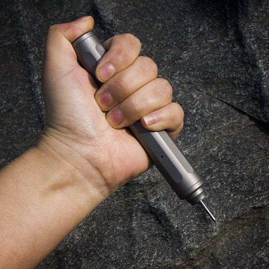 EvoGrip Titanium Toothbrush|The Ultimate 3-in-1 EDC Travel Tool