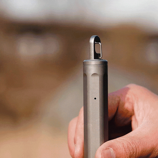 EvoGrip Titanium Toothbrush|The Ultimate 3-in-1 EDC Travel Tool