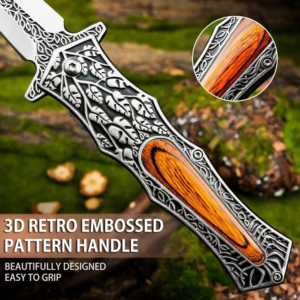 Ebonleaf Venom: Stainless Steel Pocket Knife