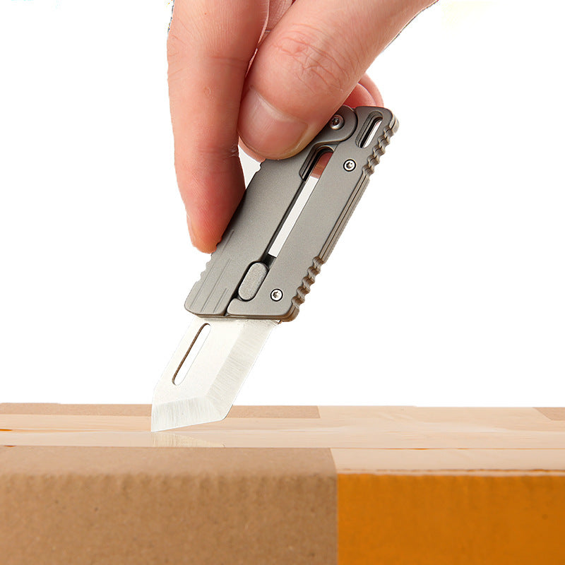 Flick Ninja – Titanium Gravity Fidget Knife | Mini EDC Blade with Unique Opening