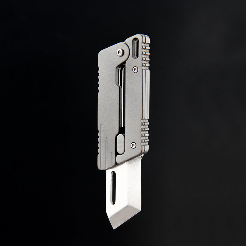 Flick Ninja – Titanium Gravity Fidget Knife | Mini EDC Blade with Unique Opening