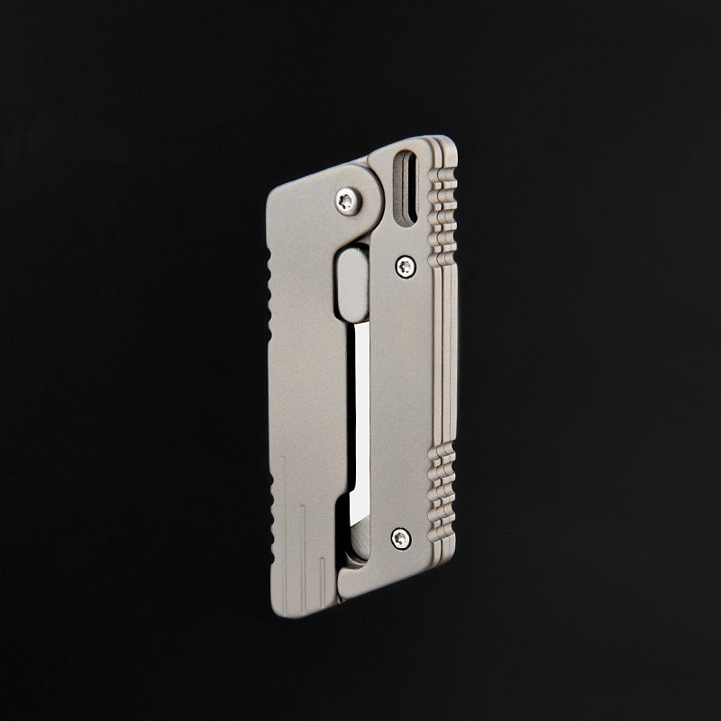 Flick Ninja – Titanium Gravity Fidget Knife | Mini EDC Blade with Unique Opening