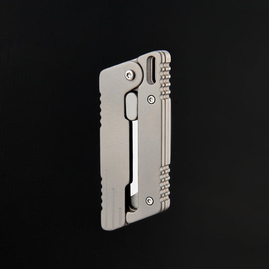 Flick Ninja – Titanium Gravity Fidget Knife | Mini EDC Blade with Unique Opening