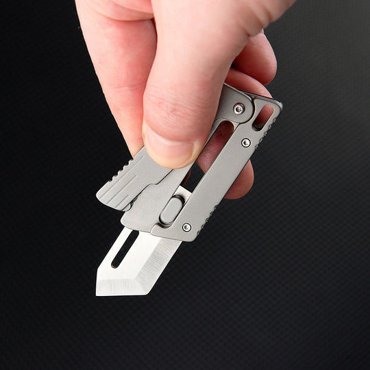 Flick Ninja – Titanium Gravity Fidget Knife | Mini EDC Blade with Unique Opening