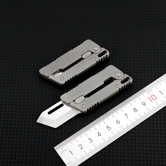 Flick Ninja – Titanium Gravity Fidget Knife | Mini EDC Blade with Unique Opening