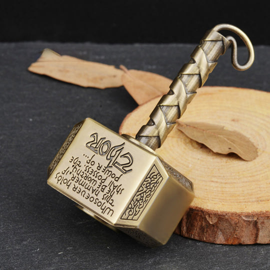 Thor's Spin: Heavy Metal Thumb Fidget Spinner Ratchet Click