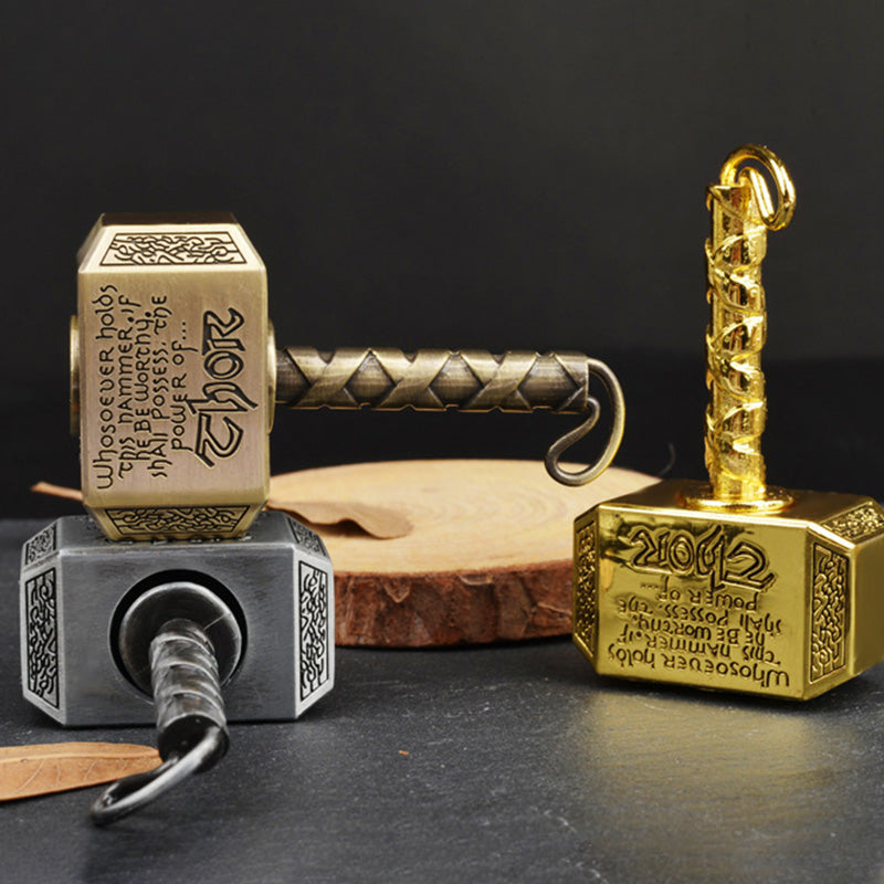 Thor's Spin: Heavy Metal Thumb Fidget Spinner Ratchet Click