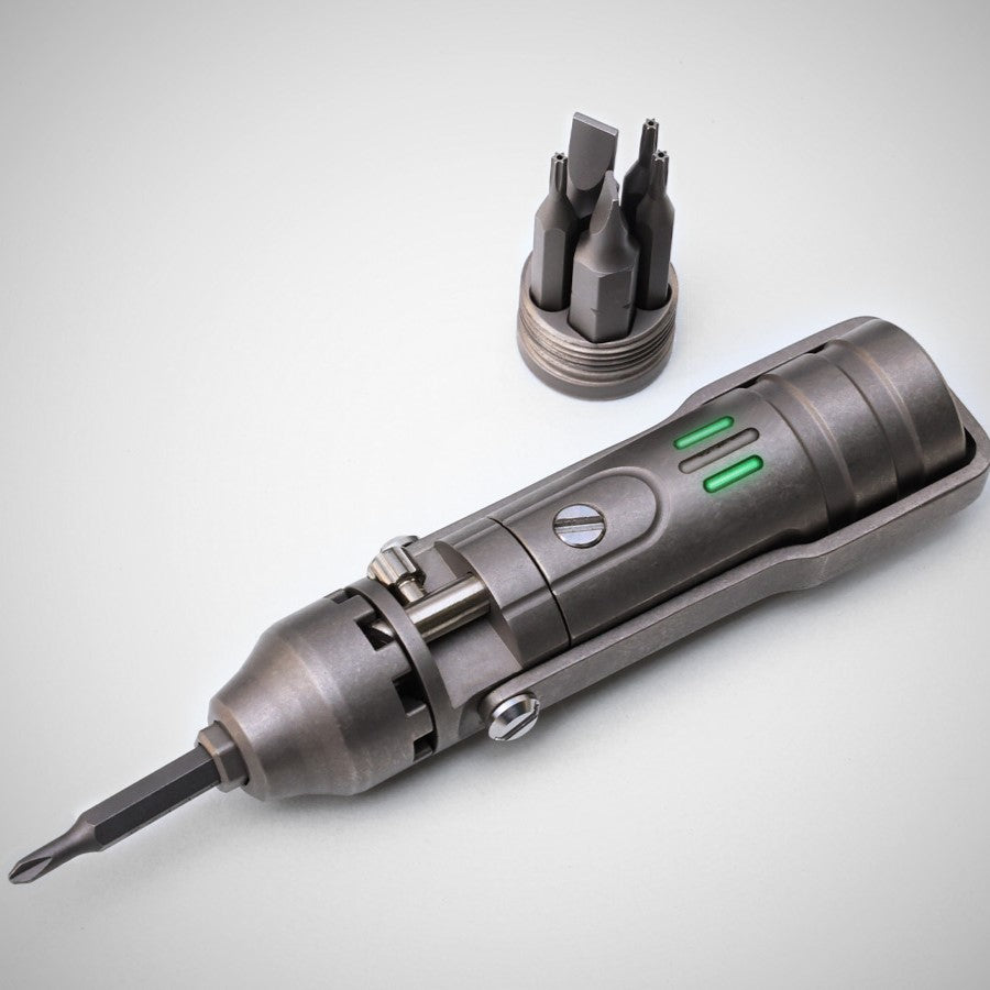 The GripNGo Driver | Titanium EDC Pocket Ratchet Screwdriver