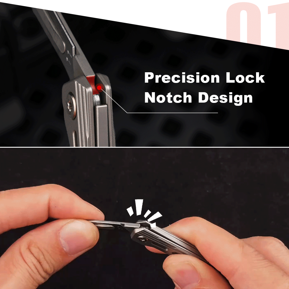 NickBlade - Titanium Micro Folding Knife for EDC Tasks