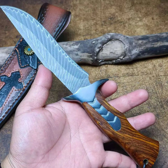 ZenGuard- Damascus Ironwood Chef Knife