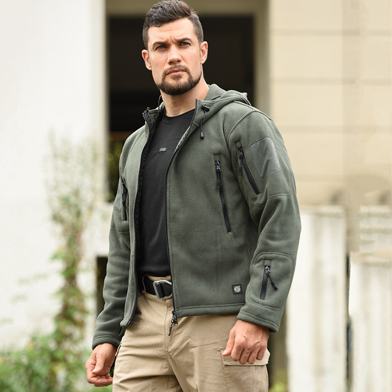 Slipstream – Wind-Resistant Fleece Hooded Jacket For Outdoor Sports & Everyday Layering