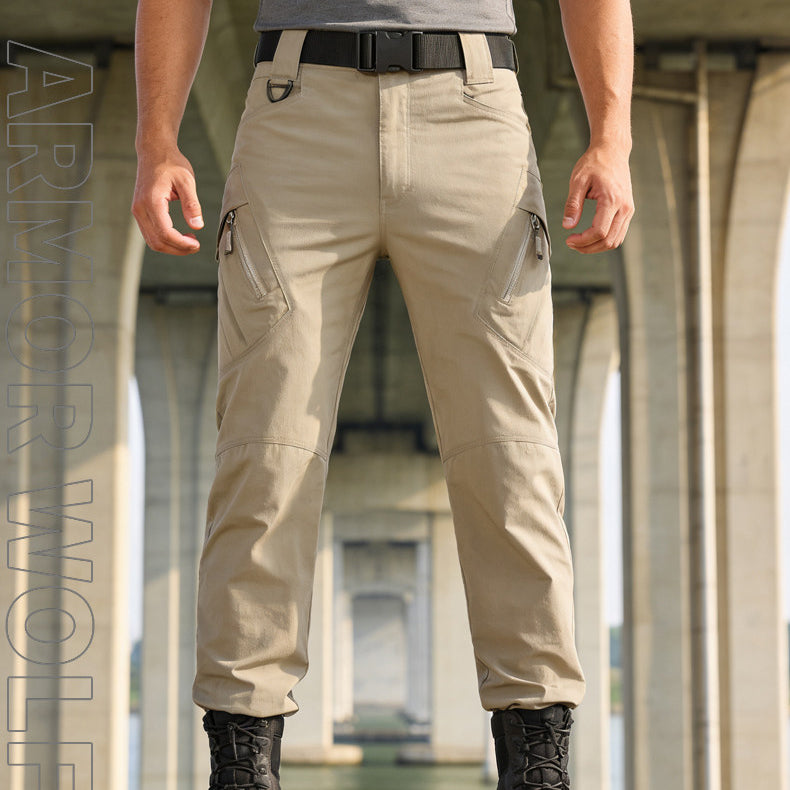 ChillDry – Lightweight Quick-Dry Cargo Pants In Khaki For Summer Comfort & Daily Commute