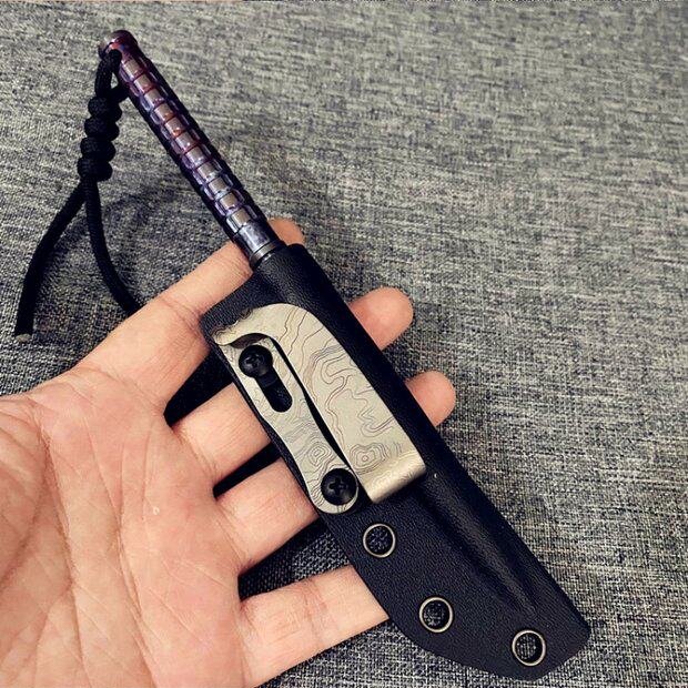 TitanSpike:Titanium Tactical Utility EDC Tool with K-Sheath