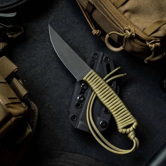 The Frost:Hand-Wrapped Handle Outdoor Fixed Blade Knife