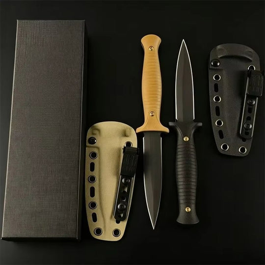 The Rovexis: 7CR13 Steel EDC Full Tang Knife with K-Sheath