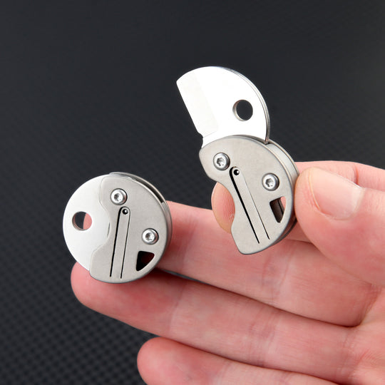 Zero-Bulk:Ultra Mini Titanium Pocket Keychain EDCFolding Knife