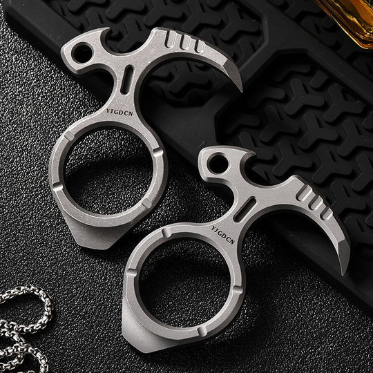 TitanKnuck – Titanium Finger Knuckle With Bottle Opener & Fidget Function