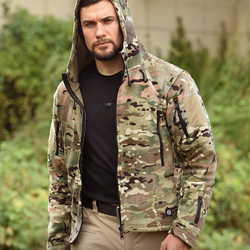Slipstream – Wind-Resistant Fleece Hooded Jacket For Outdoor Sports & Everyday Layering