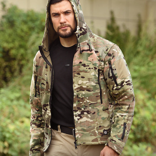 Slipstream – Wind-Resistant Fleece Hooded Jacket For Outdoor Sports & Everyday Layering