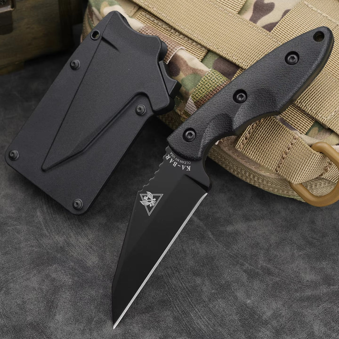 The SlantEdge:5Cr13 Steel Survival Fixed Blade Pocket Knife