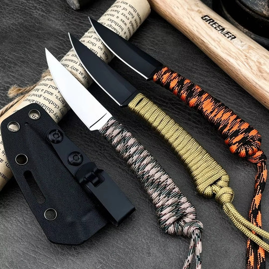 The Frost:Hand-Wrapped Handle Outdoor Fixed Blade Knife