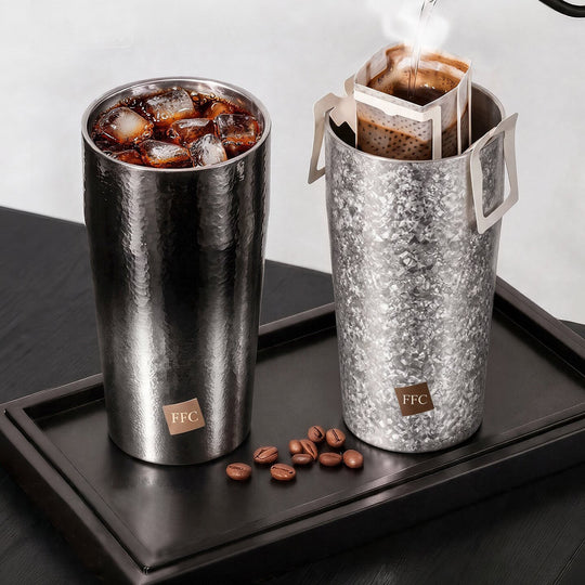 The Zeno:Pure Titanium Luxury Titanium Portable Cup