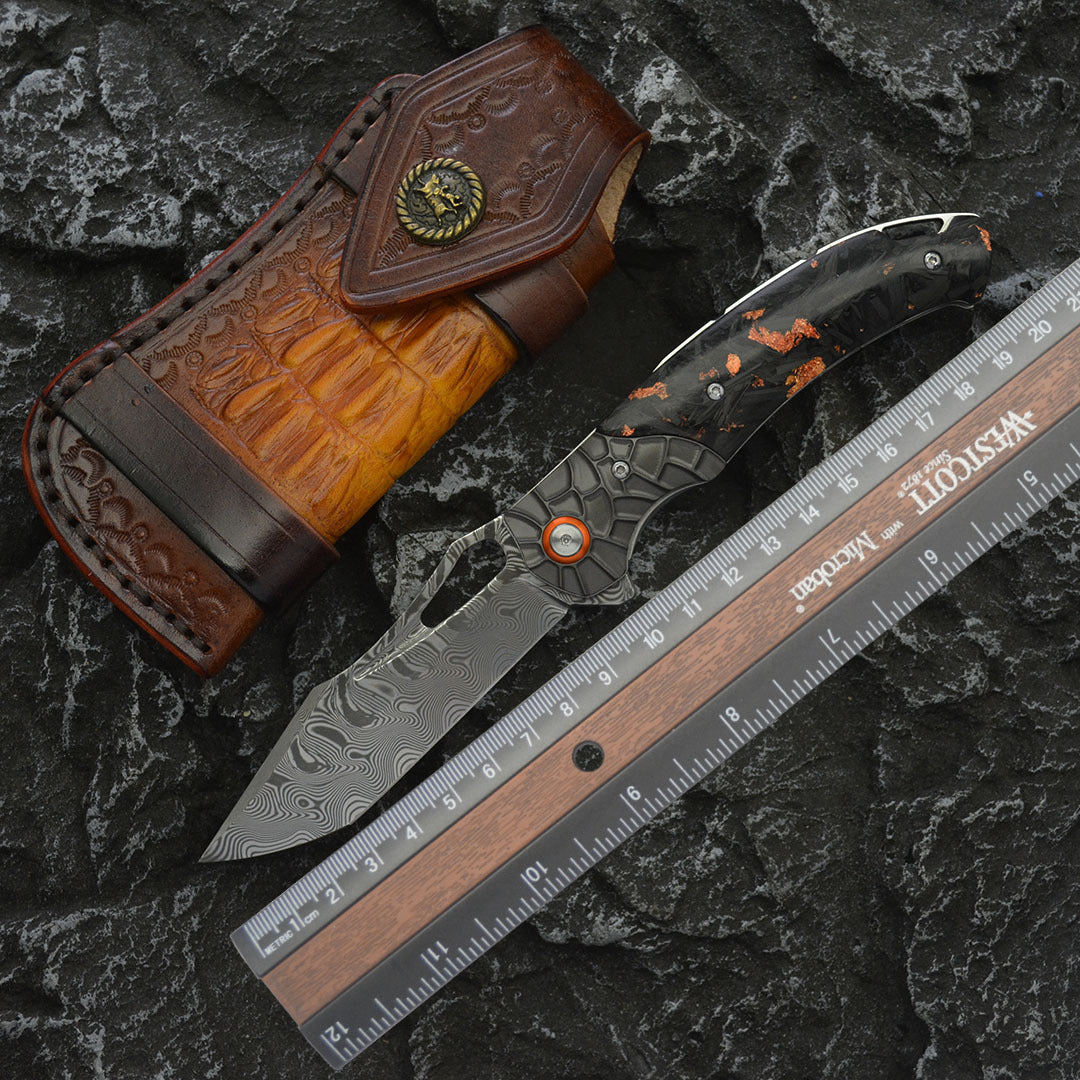 The Nightflare – VG10 Damascus EDC Folding Knife