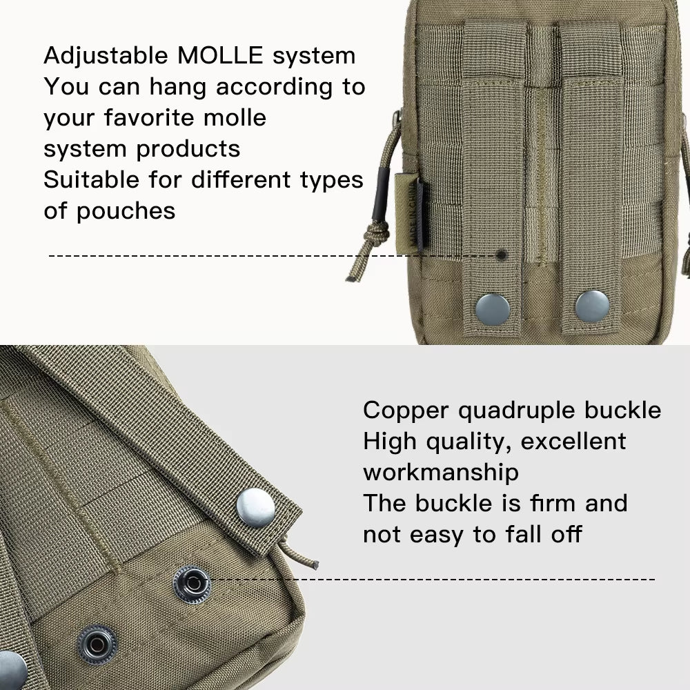 NomadNest:MOLLE Utility Tactical Modular EDC Pouch