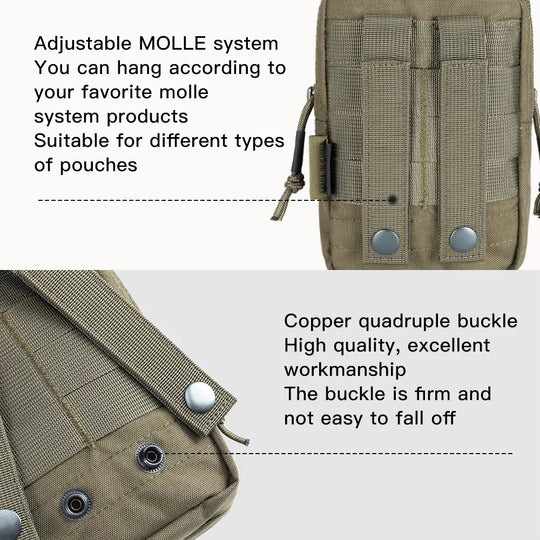NomadNest:MOLLE Utility Tactical Modular EDC Pouch