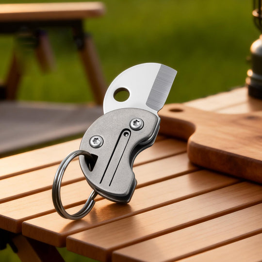 Zero-Bulk:Ultra Mini Titanium Pocket Keychain EDCFolding Knife
