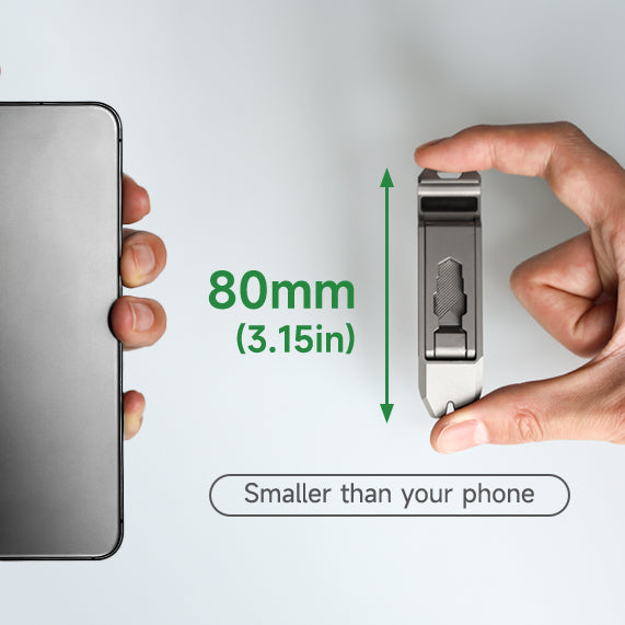T-REX Stand:12-in-1 Titanium Foldable Phone Stand & EDC Tool