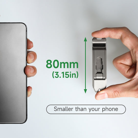 T-REX Stand:12-in-1 Titanium Foldable Phone Stand & EDC Tool