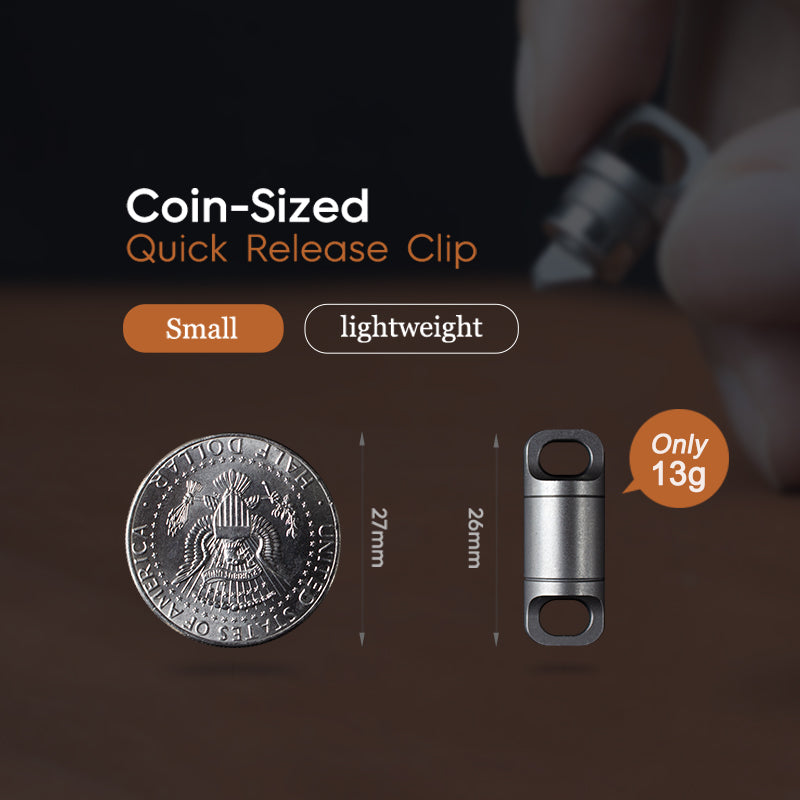 SnapCut, Magnetic Titanium Quick Release Keychain Connector – Edctitan