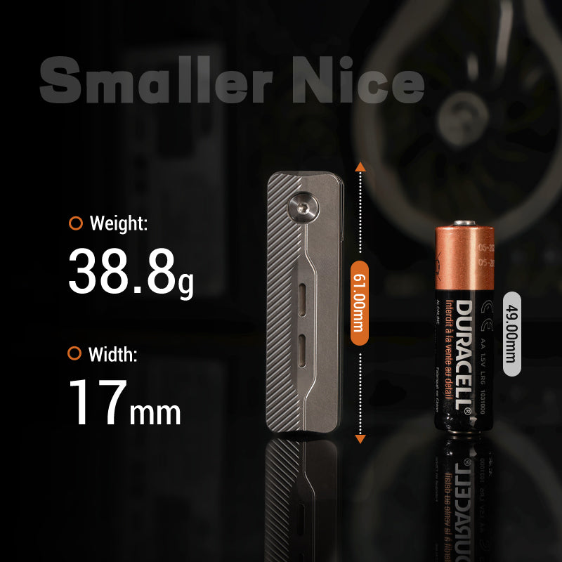 TiNova: Magnetic Titanium Mini EDC Knife & Fidget Tool