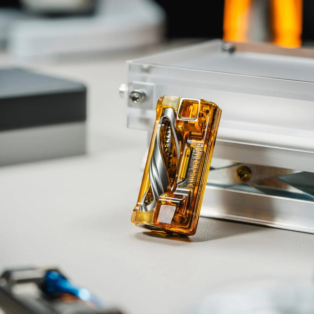 Gene Capsule - DNA double helix EDC slider with titanium and PEI options