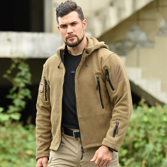 Slipstream – Wind-Resistant Fleece Hooded Jacket For Outdoor Sports & Everyday Layering