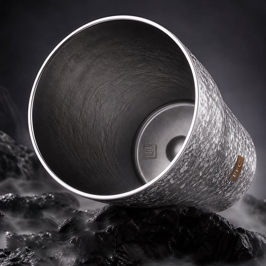 The Zeno:Pure Titanium Luxury Titanium Portable Cup