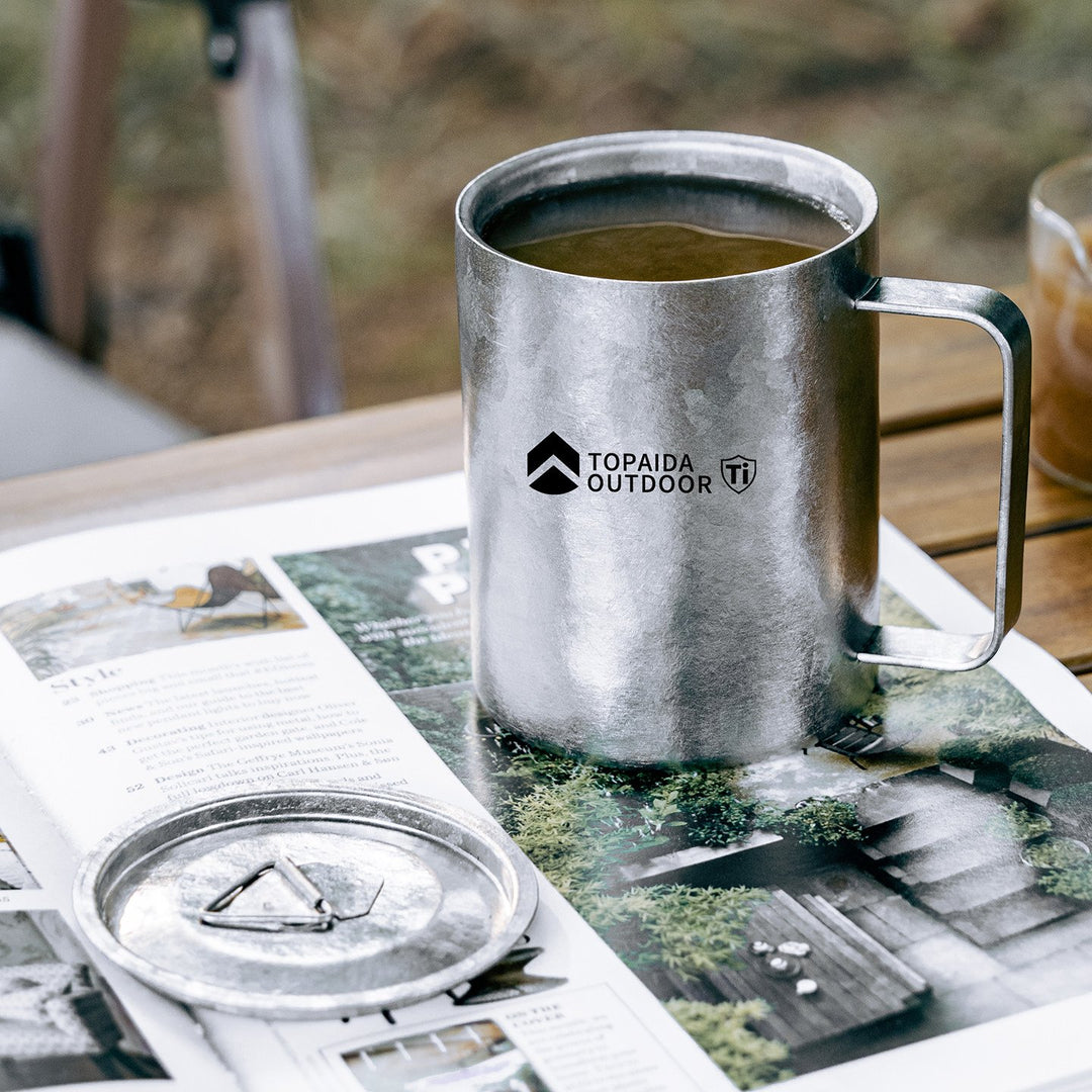 The Lumo:Pure Titanium Frosted Mug Double Wall Cup