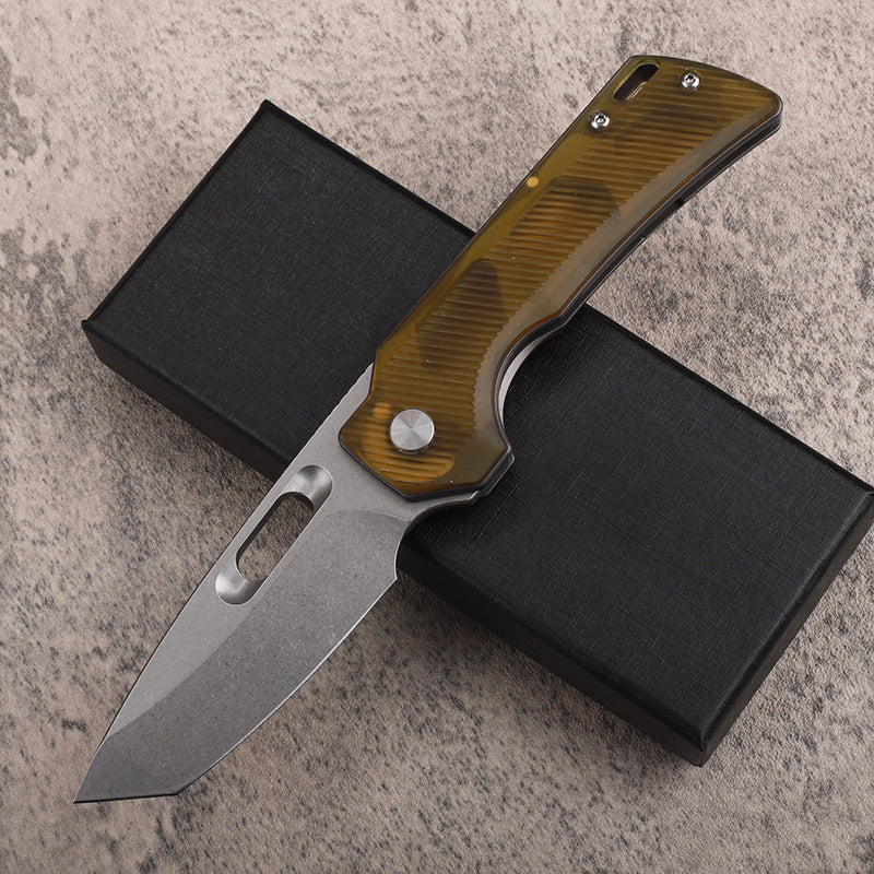 Pterosaur Wing：PEI Handle Folding Knife with 14C28N Steel