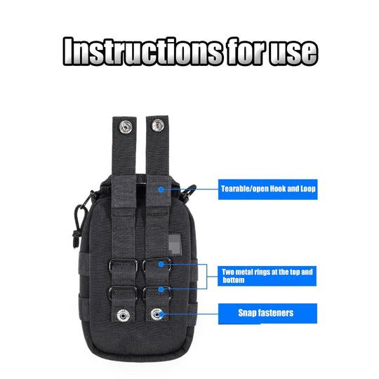 The TrailNest:Outdoor Utility Bag & MOLLE Waist Pack