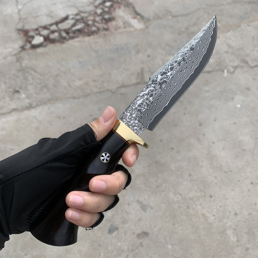 Backbone of Steel:SKD-11 Tri-Layer Hand-Forged Wilderness Survival Knife