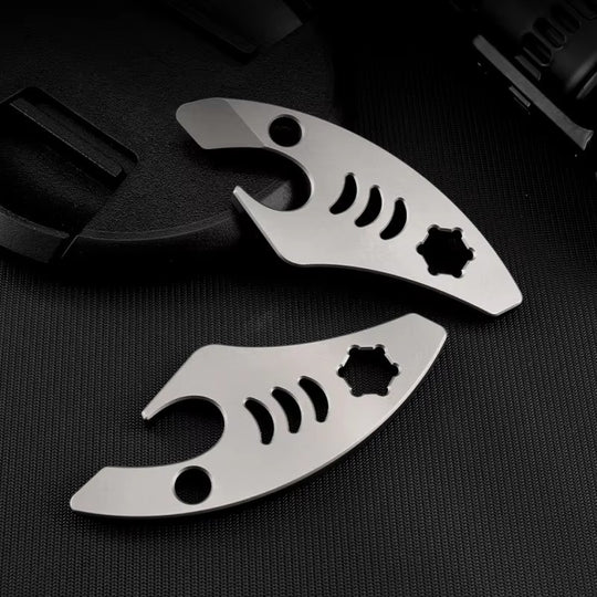 The Mako:Titanium EDC Pry Bar, Screwdriver Pocket Multi-Tool