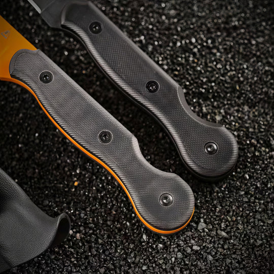 The Kaelix:G10 Fixed Blade Portable EDC Knife with K Sheath
